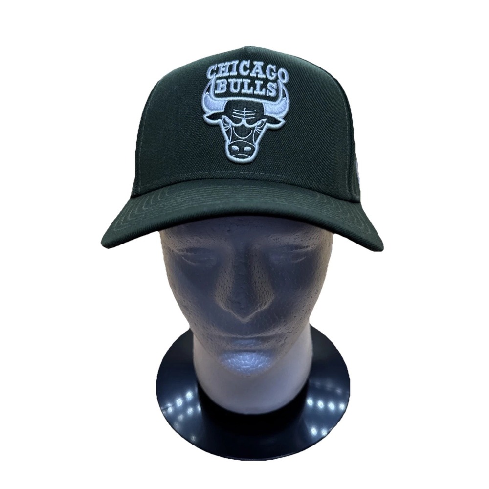 chicago bulls nba new era 9forty Olive Green Embroidered snapback